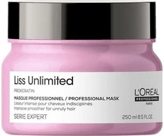L'Oreal Professionnel Serie Expert Liss Unlimited Hair Treatment Kreminis Mask For Smoothening, 250 ml