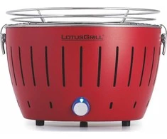 LotusGrill Sodo grotelių akmens anglies standartas 32 cm x 32 cm Raudona