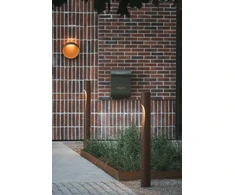 Louis Poulsen Flindt Garden Bollard Corten Colour Long Base Wo/Adaptor LED 3000K 6.5W III 215 Lm (5747402568)
