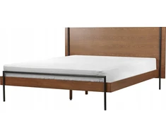 Beliani Lova LIBERMONT 160 x 200 cm tamsaus uosio spalvos