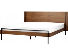 Beliani Lova LIBERMONT 180 x 200 cm tamsaus uosio spalvos