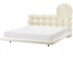 Beliani Lova Boucle SOULISSE 180 x 200 cm, kreminė balta