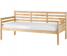 Beliani Dieninė lova THEZA 90 x 200 cm natūralios spalvos mediena