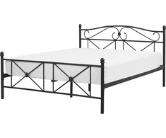 Beliani Metalinė lova RODEZ 140 x 200 cm Juoda