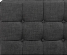Beliani Reguliuojama lova DUKE 160 x 200 cm tamsiai pilka