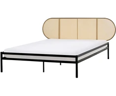 Beliani Technorattano lova BOULIN 160 x 200 cm, juoda