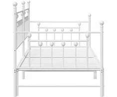 Lova Dienos lovos rėmas Balta 100 x 200 cm Plienas