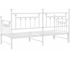 Lova Dienos lovos rėmas Balta 80 x 200 cm Plienas