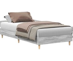 lovos rėmas be čiužinio pilka 90x190 cm inžinerinė mediena