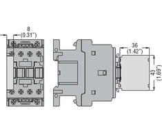 Lovato Electric 1 Papildomas kontaktas su priek( 11G48111)