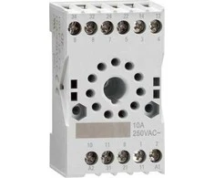 Lovato Electric 11 kontaktų lizdas 3 C/O pramoninėms relėms, be spyruoklinio spaustuko, varžtų gnybtų