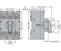 Lovato Electric 3P 160A izoliacinis atjungiklis (GA160A)