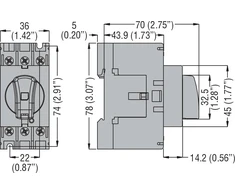 Lovato Electric 3P 32A izoliacinis atjungiklis (GA032A)