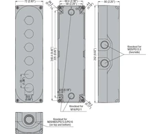 Lovato Electric 6 skylių dėklas 22mm baltas IP67 (LPZP6A8)