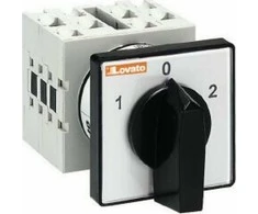 Lovato Electric Kamštelio jungiklis 1-0-2 2P 16A Įleidžiamas IP65 GX1652U