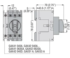 Lovato Electric ketvirtas laukas 40A-GA016A-GA040A (GAX42040A)