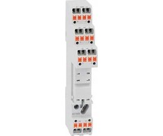 Lovato Electric Miniatiūrinių relių lizdas, be išmetimo kronšteino, spyruokliniai gnybtai (kontaktiniai gnybtai iš viršaus)