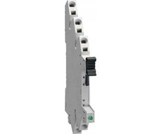 Lovato Electric Lizdas sąsajos relėms, 220..240VAC/DC valdymas, spyruokliniai gnybtai, skirtas HR101CE060