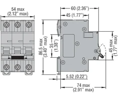 Lovato Electric Maitinimo ribotuvas 3P 20A 10kA (P1MB3PT20)