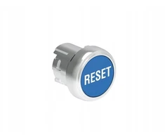 Lovato Electric Metalinis mygtukas, 22 mm skersmens, dengtas, automatinis grįžimas su RESET simboliu, mėlynas LPSB1196