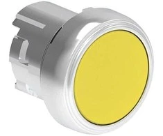 Lovato Electric Metalinis mygtukas Ø22mm, dengtas automatinis grąžinimas, geltonas LPSB105