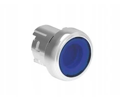 Lovato Electric Apšviestas metalinis mygtukas, 22 mm, savaime grįžtantis, paslėptas, mėlynas, LPSBL106