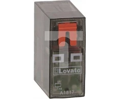 Lovato Electric Miniatiūrinė relė su LED indikatoriumi ir mechaniniu mygtuku, valdymas 230VAC, 1C/O, 16A, skirta HR5XS2.. lizdams (maks. 10
