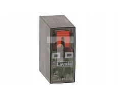 Lovato Electric Miniatiūrinė relė su LED indikatoriumi ir mechaniniu mygtuku, 24 V nuolatinės srovės valdymas, 2 kontaktai/išėjimai, 8 A, HR5XS2 lizdams