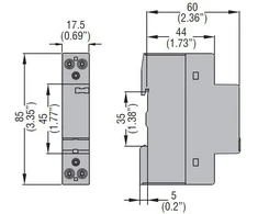 Lovato Electric Modulinė juosta 20A 2Z 0R 24V AC (CN2020024)