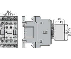 Lovato Electric Papildomas kontaktas 1Z 1R priekinio montavimo (BFX1011)
