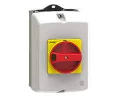 Lovato Electric Paviršinio montavimo korpusas SM1R, pilka/juoda rankenėlė, 100 mm pločio (SM1Z1710R)