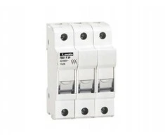 Lovato Electric Saugiklių lizdas 3P 32A cilindriniams saugikliams 10x38mm FB01F3P