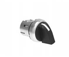 Lovato Electric 3 padėčių jungiklis 1-0-2 metalinis negrįžtamasis jungiklis, 22 mm skersmens trumpa rankenėlė LPSS130