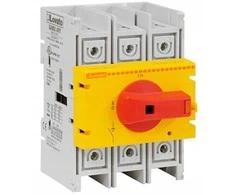 Lovato Electric 3P 80A jungiklio skyriklis, geltona/raudona rankenėlė GA080ARY