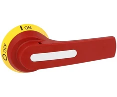 Lovato Electric Sankabos versijos rankenėlė, skirta GL0100... GL315 ir GLD... skirstytuvams, geltonai raudona GLX61