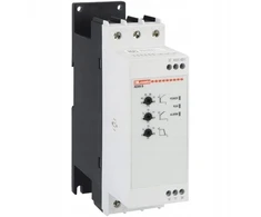 Lovato Electric Švelnus paleidiklis 18,5 kW, esant 400 V kintamajai įtampai, 38 A, įmontuotas apeinamasis kanalas ir ventiliatoriaus pagalbinis maitinimo šaltinis, 100...240 V kintamoji įtampa, ADXNB038