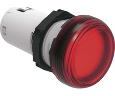 Lovato Electric vientisa LED signalinė lempa raudona 230V AC LPMLM4 - LPMLM4