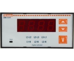 Lovato Electric 3 fazių skaitmeninio skydo voltmetras 15-660V AC IP54 DMK10R1