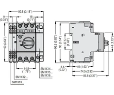 Lovato Electric Variklio jungiklis su rankenėle 0,4–0,63 A 100 kA 400 V (SM1R0063)