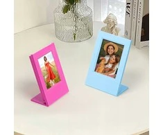 Nuotraukų rėmelis LoveInstant 2x rėmelis + nuotraukų dėžutė, skirta FUJIFILM INSTAX Mini 12 11 9 8 7s 70 90 50 40 EVO LiPlay Link 2 SE / rožinė ir mėlyna