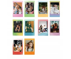 „LoveInstant“ dėklas 4in1 rinkinys, albumas, 96x rėmeliai, lipdukai, skirti „Fuji“ fotoaparatui „Fujifilm Instax Mini 41“ / pilkas
