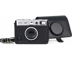 „LoveInstant“ dėklas 5 viename: dėklas + stiklas + 64 nuotraukų albumas + nuotraukų dėklas + rėmeliai, skirti „Fuji Instax Mini Evo“ / juodas