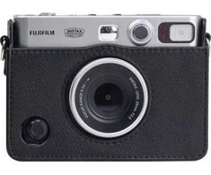 Loveinstant 5in1 rinkinys: dėklas + stiklas + albumas 64x + nuotraukų dėklas + rėmeliai, skirti „Fuji Instax Mini Evo“ / juodas