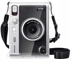 Loveinstant 6in1 rinkinys: dėklas + stiklas + albumas 64x + dangtelis + rėmeliai Fuji Instax Mini Evo - skaidrus