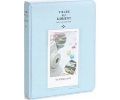 LoveInstant Foto albumas 64 vnt. Fujifilm INSTAX Mini 12 11 40 9 8 7s EVO LiPlay Link 2 SE / Pastel Mėlyna