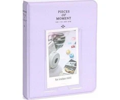 LoveInstant Foto albumas 64 vnt. Fujifilm INSTAX mini 12 11 40 9 8 7s EVO LiPlay Link 2 SE / Pastel Violetinė