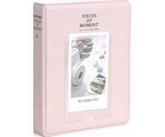 LoveInstant Foto albumas 64 vnt. Fujifilm INSTAX mini 12 11 40 9 8 7s EVO LiPlay Link 2 SE / Pastel Rožinė Rožinė