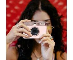 Loveinstant Dėklas Dėklas Futerał Case Osłona Krepšys Do Fujifilm Instax Mini Evo / Rožinė / Poziomy