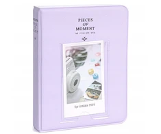 LoveInstant foto albumas 64 nuotraukoms, skirtas Fuji Instax Mini 13 12 11 40 41 99 Evo Link / Violetinis (SB11675)