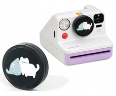 LoveInstant Dekoratyvinis lipdukas 3 m ant fotoaparato dangtelio Polaroid Now Now+ / Katės - Juoda